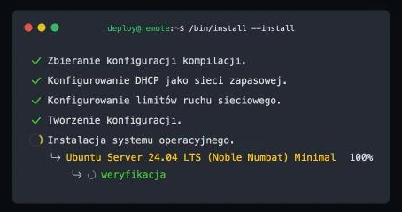 Postęp instalacji systemu