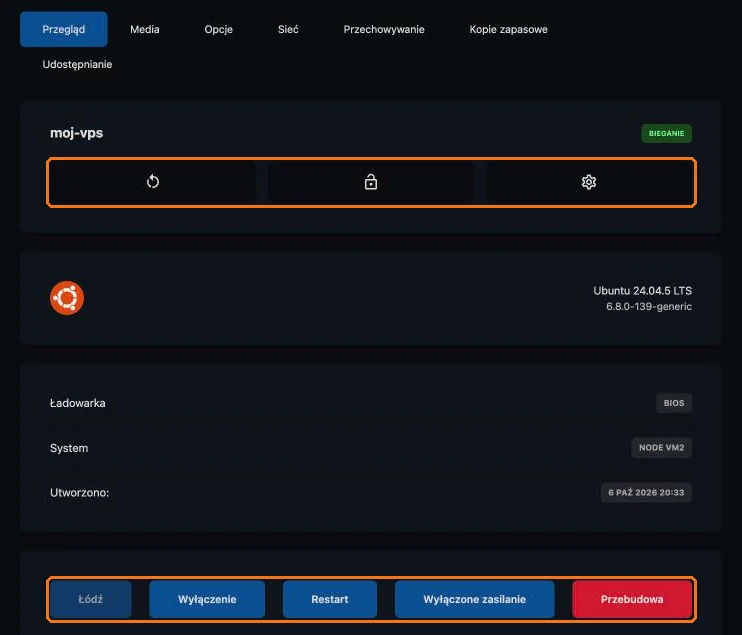Przegląd serwera VPS