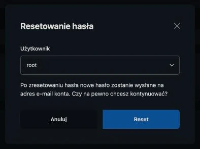 Potwierdzenie resetu hasła