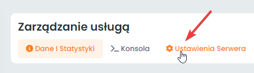 Ustawienia serwera