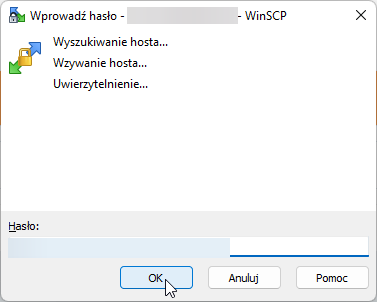 Hasło WinSCP